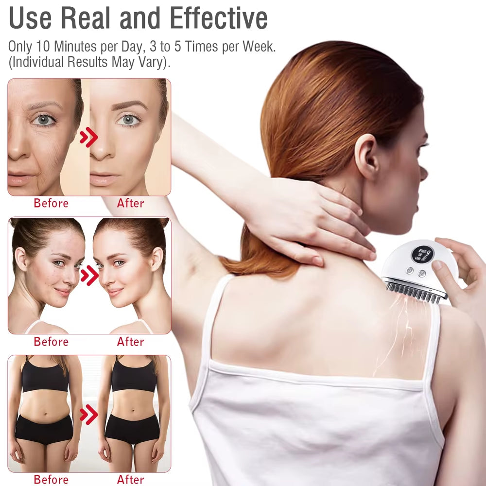 Microcurrent Face Massagers Electric Gua Sha Tools Face Lift Tightening Device Scalp Massager for Hair Growth Body Pain Relief