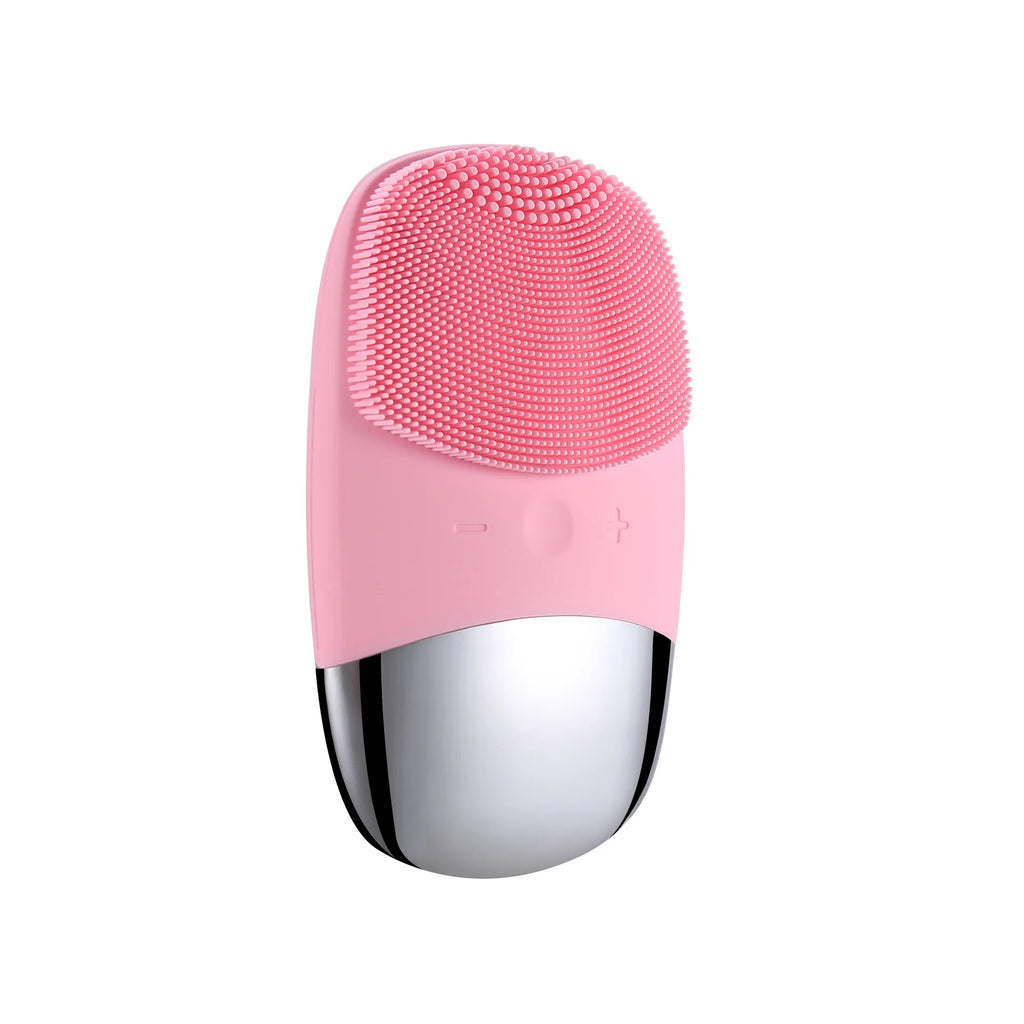 Electric Facial Cleansing Brush Silicone Sonic Face Cleaner Motor Ultrasonic Cleaning Intelligent Facial Cleansing Massage Tool