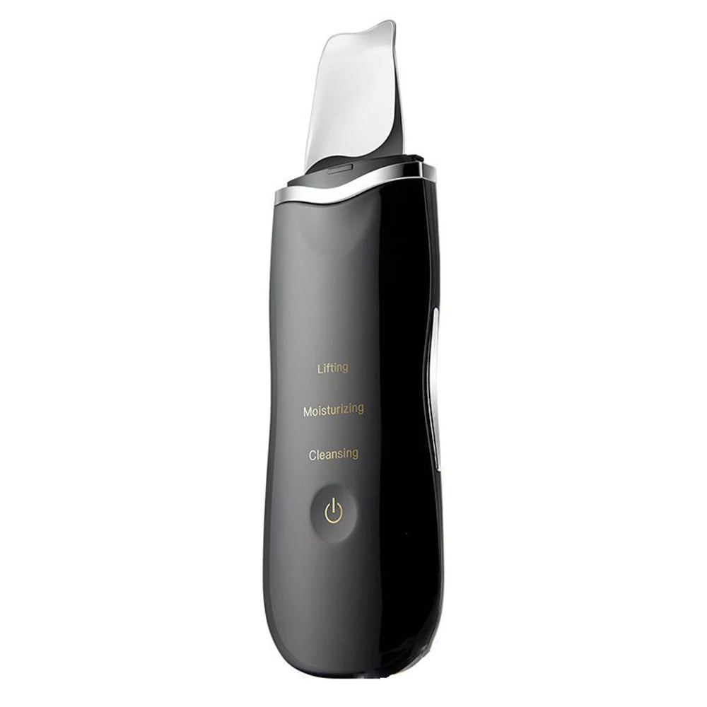 With Box Ultrasonic Skin Scrubber Vibration Face Spatula Peeling Blackhead Remover Facial Lifting Cleansing Ultrasonic Skin Care